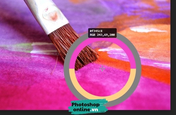 Lấy mã màu từ ảnh bằng Photoshop online