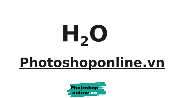 Viết chỉ số trên, chỉ số dưới online trong Photoshop online