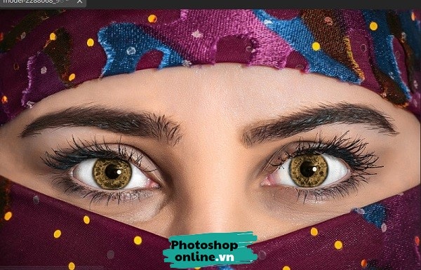 Thay đổi màu mắt online, đổi màu mắt trong Photoshop online