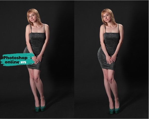 Kéo dài chân bằng Photoshop online, kéo dài chân trên ảnh online