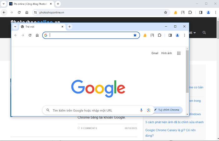 Cách sử dụng Google Chrome