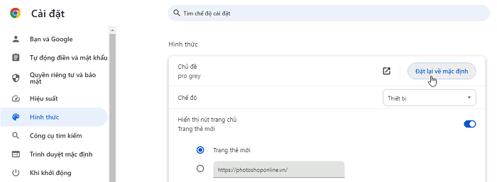 Tùy chỉnh Chrome, hoc chrome cơ bản
