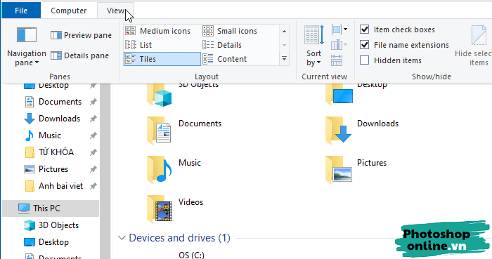 Hướng dẫn cách ẩn thư mục và tập tin nhanh trong máy tính