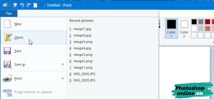 Hướng dẫn cắt ảnh bằng MS Paint