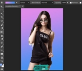 Cách dùng Gradient tool trong Photoshop online